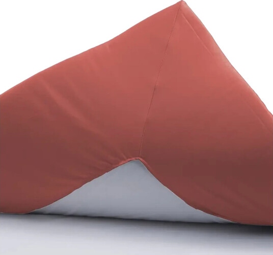 Borås Cotton Cloud konvoluttlaken 90x200 Orange / Langusta
