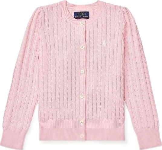 Polo Ralph Lauren Hint Of Pink Girl Cardigan 3 år Polo Ralph Lauren Hint Of Pink Girl Cardigan 3 år