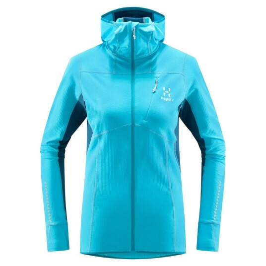 Haglöfs L.I.M Mid Comp Hettegenser Dame Maui Blue/Dark Ocean L