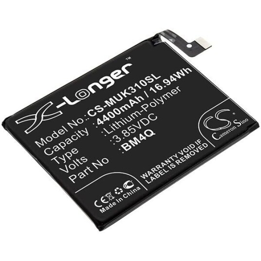 Pocophone Poco F2 Pro 5G batteri (4400 mAh 3.85 V, Sort)