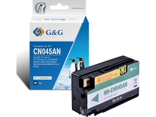 G&G-Blekk Kompatibel Med Cn045ae Np-H-0950Xlbk Svart 2300S