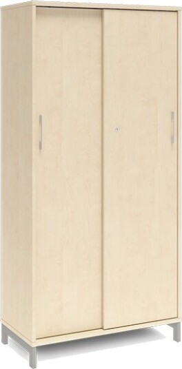 Kontorskab Dna, 800X1660 Mm, Birk/Alugrå 4A4 Kontorskab Dna, 800X1660 Mm, Birk/Alugrå 4A4