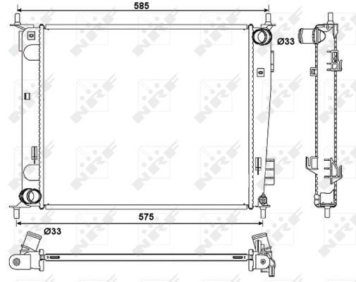 Radiator NRF 53057 Radiator NRF 53057