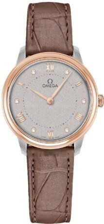 Omega Dameklokke 434.23.30.60.52.001 De Ville Prestige Grå/Lær Ø30