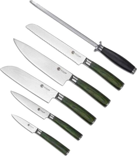 Hexclad by Gordon Ramsay Knivsett 6 deler Hexclad by Gordon Ramsay Knivsett 6 deler