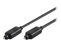 MicroConnect - Digitallydkabelsett (optisk) - TOSLINK hann til TOSLINK hann - 2 m - fiberoptisk