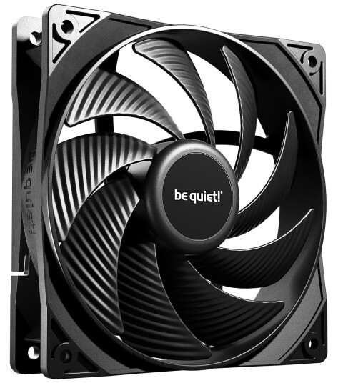 be quiet! Pure Wings 3 120mm Kabinettvifte PWM Høyhastighet Svart 2100RPM be quiet! Pure Wings 3 120mm Kabinettvifte PWM Høyhastighet Svart 2100RPM