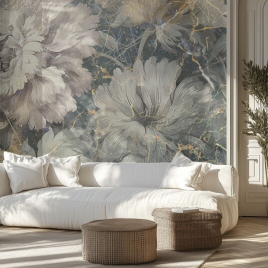 Tapet Vintage Blomster Tapet Vintage Blomster