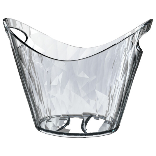koziol Champagnekjøler Club Bucket Superglas; 6 l, 34.8x24.9x26.1 cm (LxBxH); Transparent
