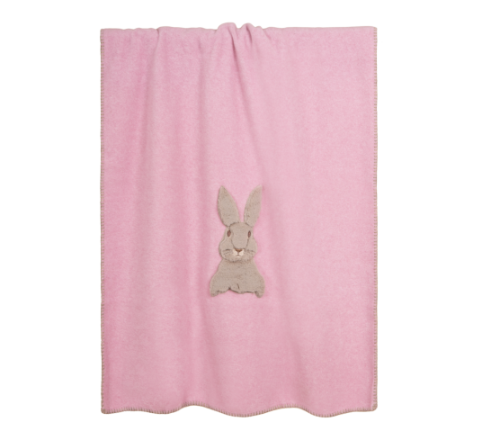 Baby sweet bunny bambuspledd 75X100 cm rosa