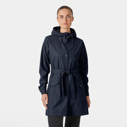 Helly Hansen Dame Kirkwall Ii Fullt Vanntett Regnfrakk Marineblå M Helly Hansen Dame Kirkwall Ii Fullt Vanntett Regnfrakk Marineblå M