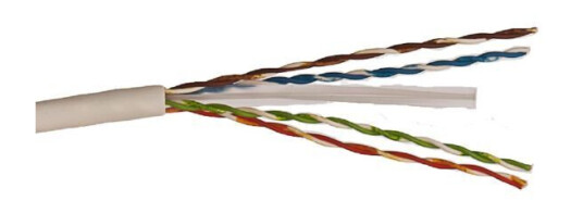 Nexans U/UTP KAT6 4P LSZH Datakabel 8 ledere + 4 kabler, Ø 0,55 mm 500 m