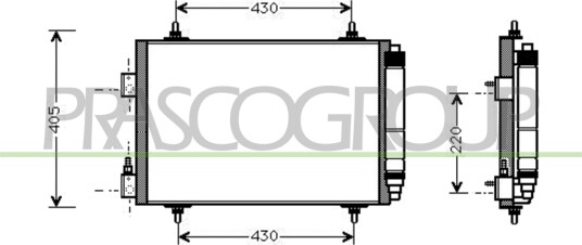 Kondensator, klimaanlegg PRASCO CI520C001
