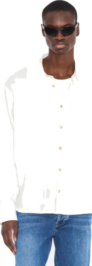 Holzweiler Regular linen shirt L hvit herre