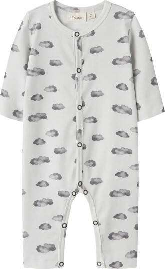 Lil"Atelier Nbmgio Ls Nightsuit Lil Grey 74