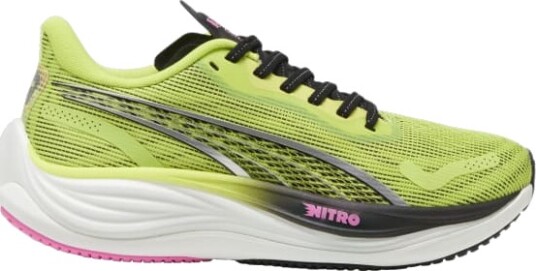 Puma Velocity Nitro 3 Psychedelic Rush Dame Lime Pow/Puma Black/Poison Pink 35.5