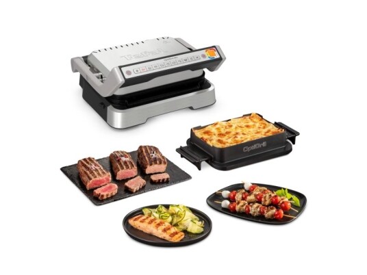 Tefal Optigrill 4In1 Gc774d30 Sort Sølv Rektangulær Knapper 1 ZoneS Hengslet Lokk Status Tefal Optigrill 4In1 Gc774d30 Sort Sølv Rektangulær Knapper 1 ZoneS Hengslet Lokk Status