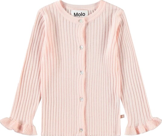 Molo Cardigan Strikk Rib Gavi Charlotte Rosa Molo 1½ år (86) Cardigan