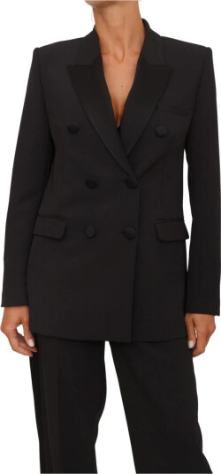 Elisabetta Franchi Dame Jakker Svart S, Elisabetta Franchi Dame Jakker Svart S,