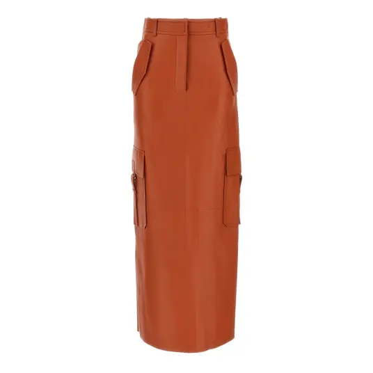 Zimmermann Dame Skjørt Oransje 2XS,