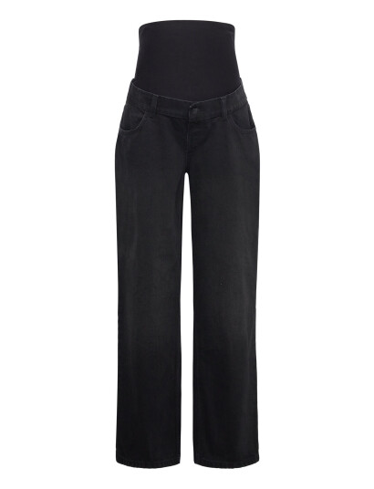 Vero Moda Maternity Vmmtess Wide Bl Jeans Noos Black M Vero Moda Maternity Vmmtess Wide Bl Jeans Noos Black M