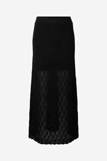 Selected FEMME - Skjørt slfNiva HW Knit - Svart