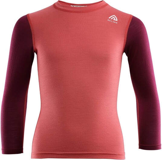 Aclima Lightwool Crewneck Children Baked Apple/zinfandel 120 cm