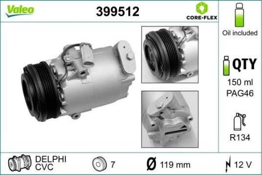 VALEO 399512 AC-kompressor