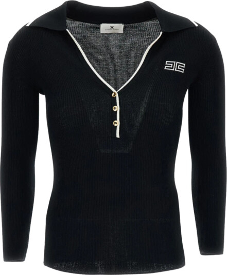 Elisabetta Franchi Dame Strikkevarer Svart L,