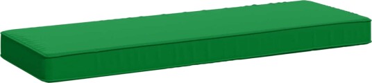 vidaXL 1 delt benkpute VUGHT 100% Polyester Grønn 60 x 30 x 5 cm