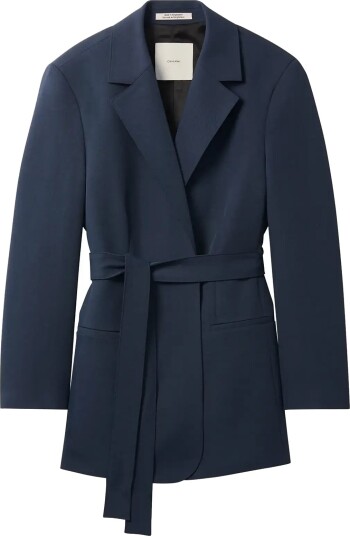 Calvin Klein | Casual Twill Belted Blazer | 38