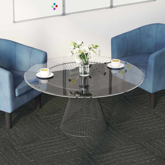  Teppeflis Stripete Lys Grønn 50 x 50 cm 36 pcs PP og Bitumen