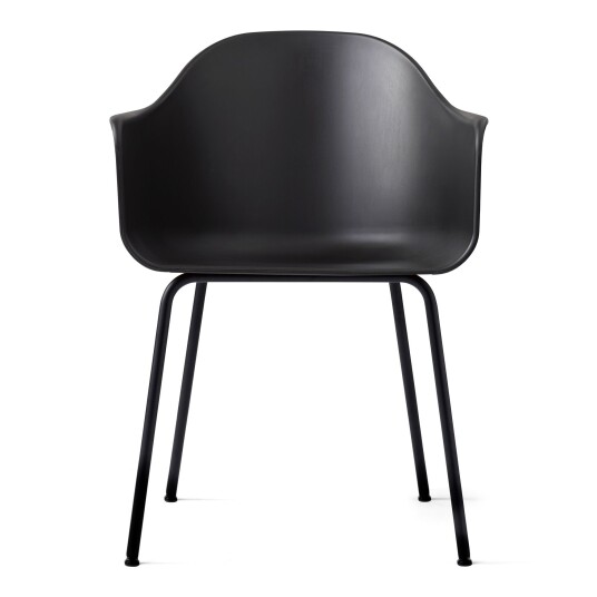 Audo Copenhagen Harbour Chair Steel Base Black/Black