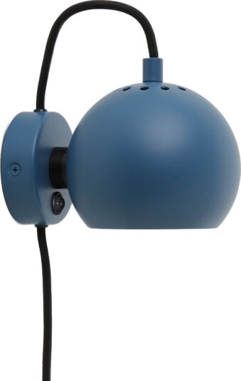 Frandsen BALL WALL LAMP - MATT PETROLEUMSBLÅ