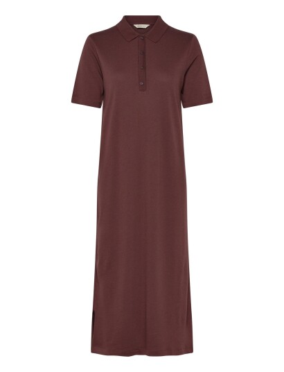 GANT Reg Ss Polo Dress Burgundy XS