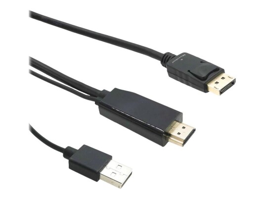 MicroConnect videokabel - DisplayPort / HDMI - 2 m MicroConnect videokabel - DisplayPort / HDMI - 2 m