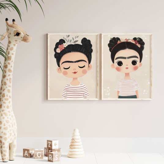 Plakat Frida Kahlo Portretter Sett av 2