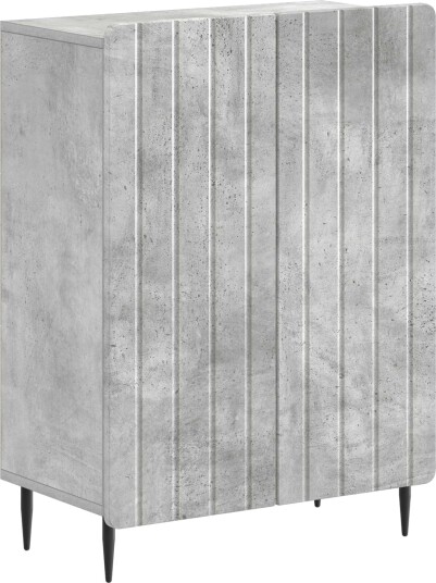 vidaXL Baderom Oppbevaringsskap ZWOLLE Betonggrå 59,5 x 31 x 79,5 cm
