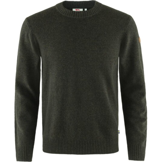 Fjellreven Men's Övik Round-neck Sweater XL , Dark Olive