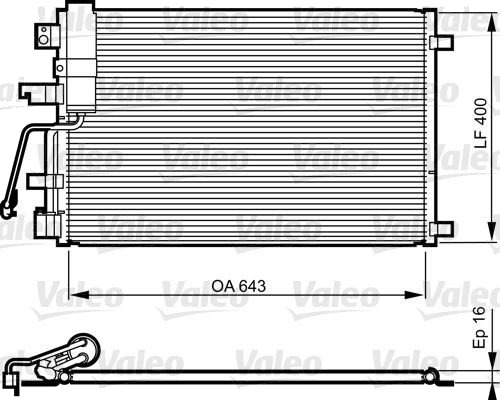 Kondensator klimaanlegg VALEO 814010