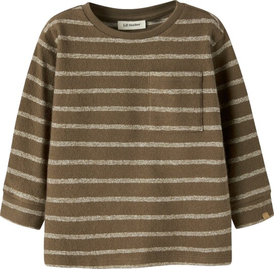 Lil"Atelier Nmmoby Ls Loose Top Lil   Brown   92