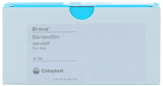 Coloplast Brava Barrierefilm serviett, 120215, 30 stk.