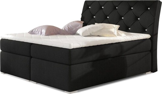 Box Spring Eltap Balvin 180x200 cm Sawana 14 Svart