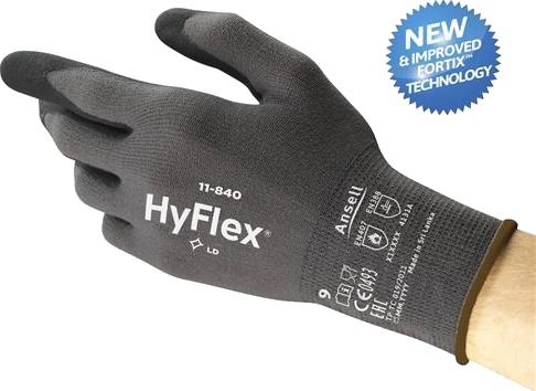 Monteringshanske Hyflex 11 840 Svart/Grå 7