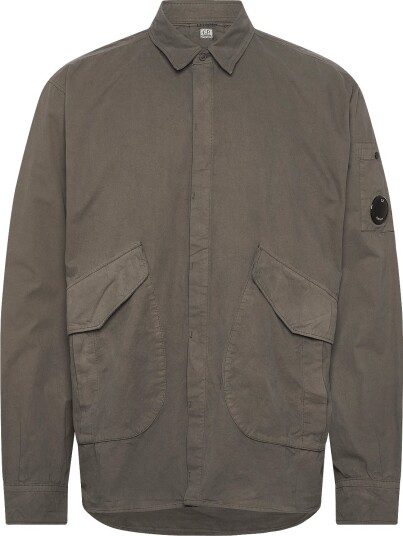 C.P. Company Microreps Diamond Peach Overshirt   GRAPE LEAF   XL