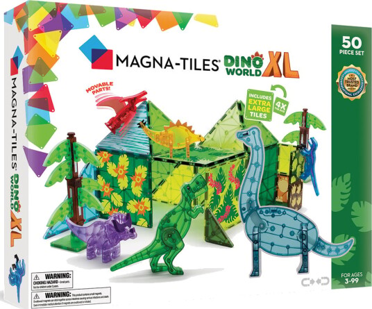 Magna-Tiles Dino World XL 50 stk