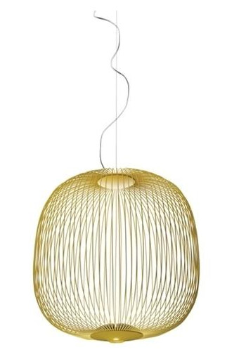 Foscarini Spokes 2 Midi Taklampe Gull Foscarini Spokes 2 Midi Taklampe Gull