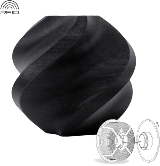 Bambu Lab Pla Matte Refill Charcoal Black Bambu Lab Pla Matte Refill Charcoal Black