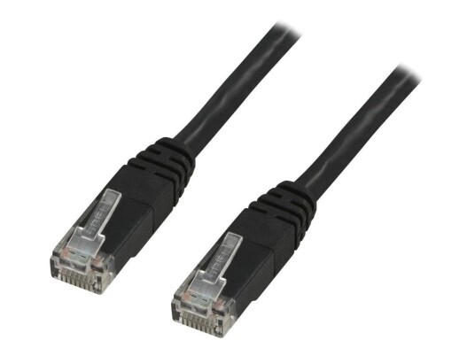 Deltaco Cat6 Koblingskabel 1,5 m UTP Svart - RJ-45 Hann til RJ-45 Hann