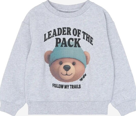 THE NEW SIBLINGS Tnstyvan Os Sweatshirt - LIGHT GREY MELANGE - 92